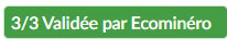 Statut 3/3 Validée par Ecominéro