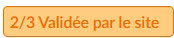 Statut 2/3 Validée par le site